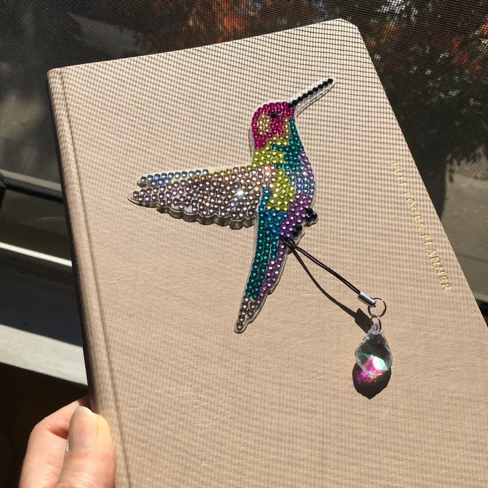 Diamond Art HUMMINGBIRD 01 Bookmark, Colorful, Sparkly, Bling - Picture 10 of 14